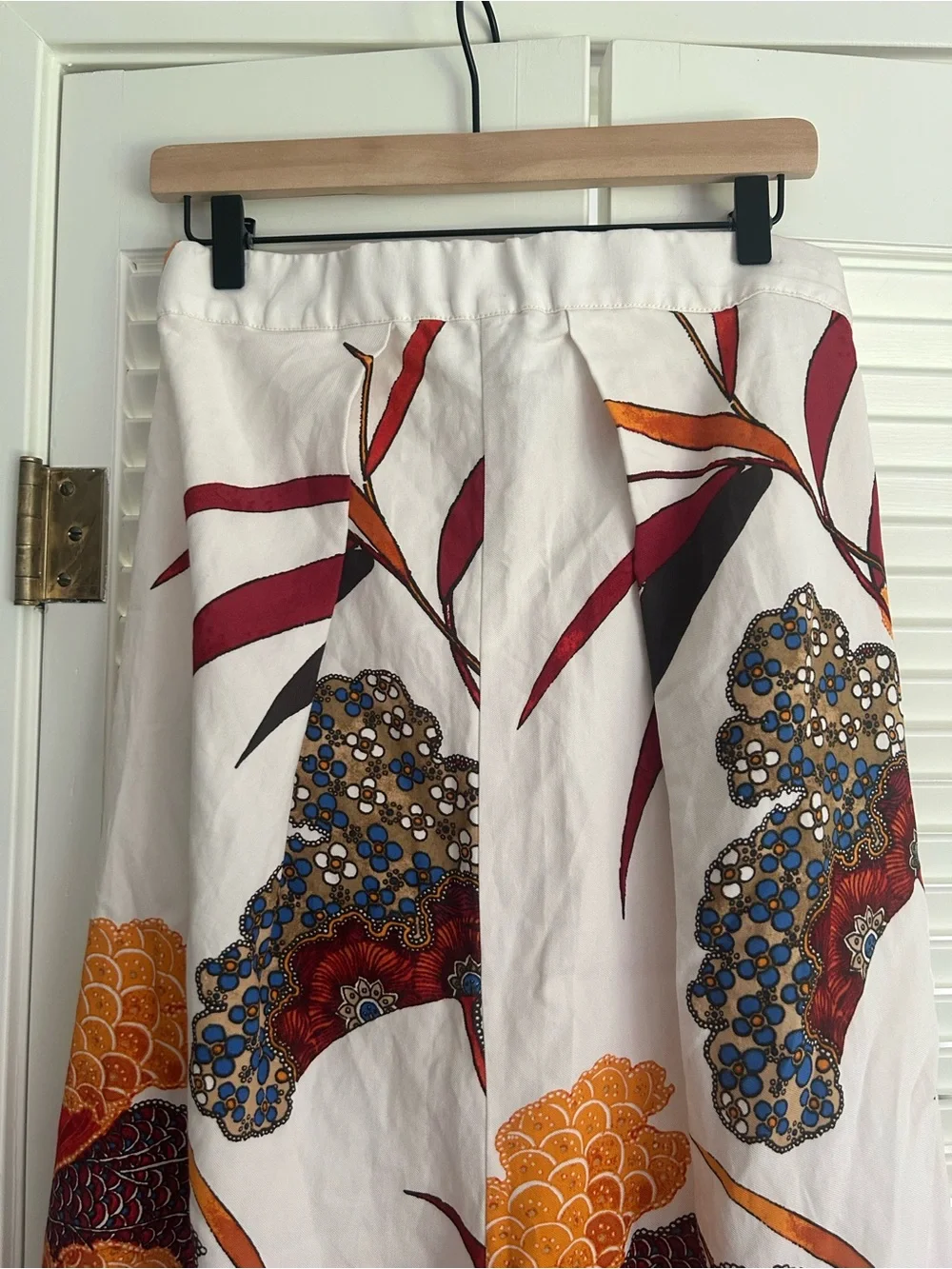 Anthropologie Strapless Maxi Jumpsuit Wide Leg Boho Size 4 Resort Botanical - Picture 4 of 8